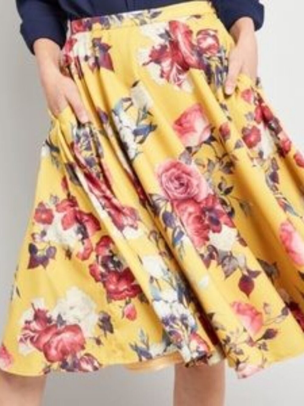 ModCloth "Ikebana for All" Floral Skirt